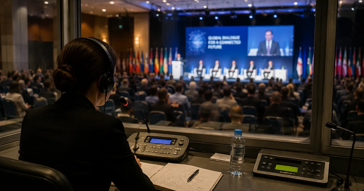 Interpretación simultánea y consecutiva en eventos